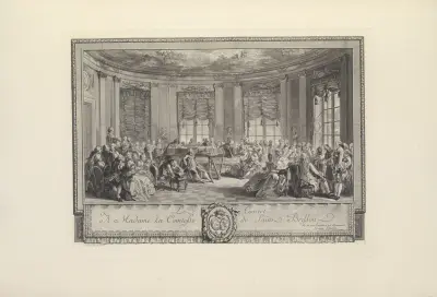 Le Concert (A. J. Duclos after A. de St. Aubin) av Albert Christophle