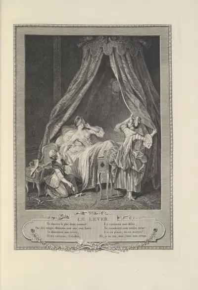Le Lever (A. L. Romanet after S. Freudenberger) av Albert Christophle