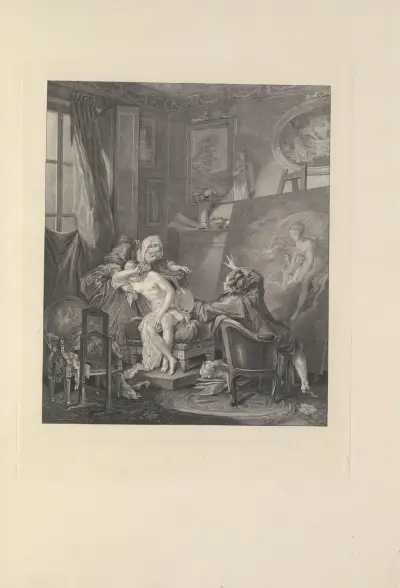 Le Modèle Honnête (Moreau le Jeune and Simonet after P. A. Baudouin) av Albert Christophle