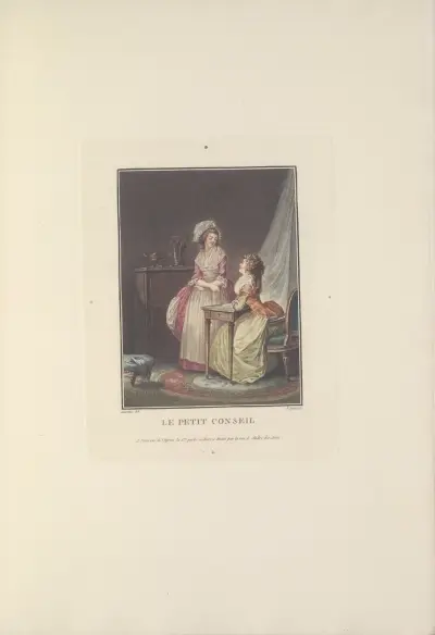 Le Petit Conseil (F. Janinet after N. Lavreince) av Albert Christophle