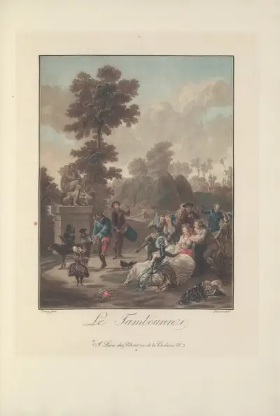Le Tambourin (C. M. Descourtis after N. A. Taunay) av Albert Christophle