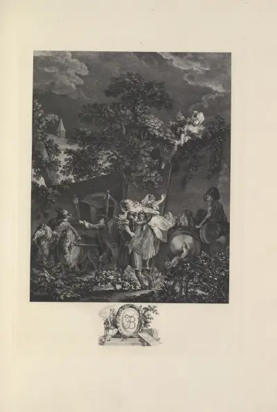 Den nattliga bortrövandet (N. Ponce efter P. A. Baudouin) av Albert Christophle