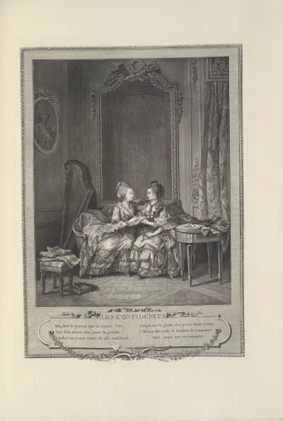 Les Confidences (C. L. Lingée after S. Freudenberger) av Albert Christophle