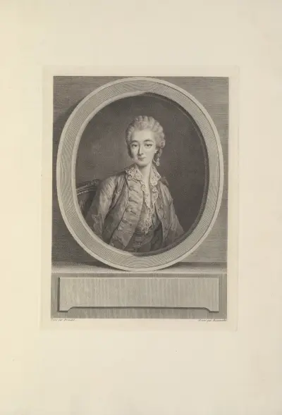 Madame du Barry (J. F. Beauvarlet after F. H. Drouais) av Albert Christophle