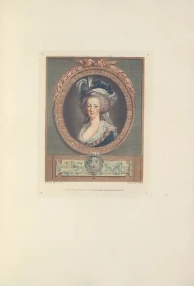 Portrait of Queen Marie Antoinette (P. M. Alix after Madame Vigee-Lebrun) av Albert Christophle