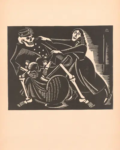The cradle, 1925 av Albert Daenens