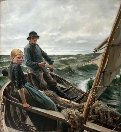 Till sjöss av Albert Edelfelt