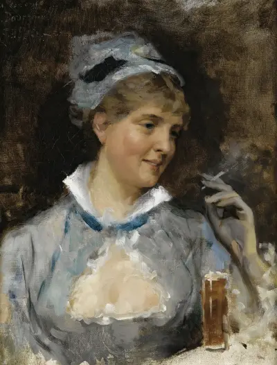 På baren av Albert Edelfelt