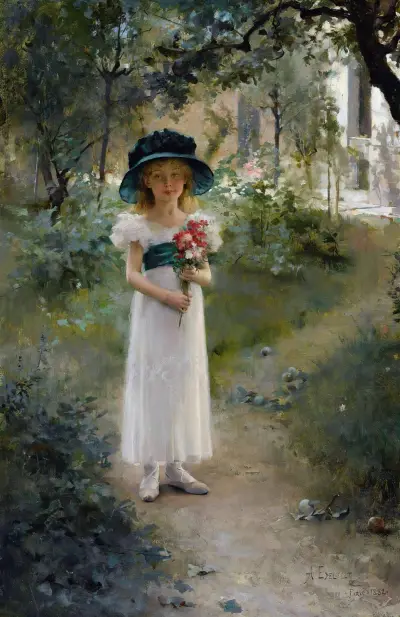 I trädgården av Albert Edelfelt