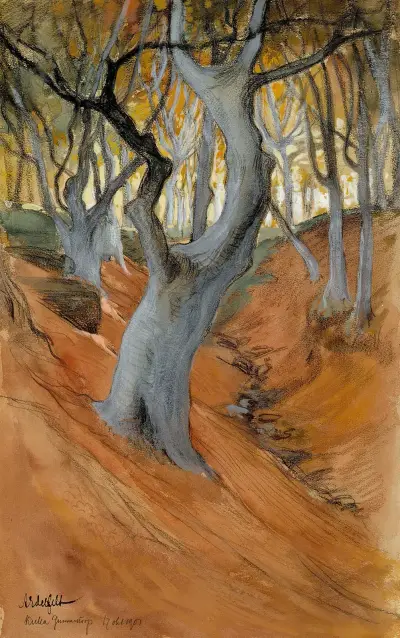 Bokskog av Albert Edelfelt