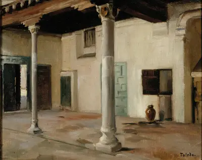 Innenhof in Toledo von Albert Edelfelt