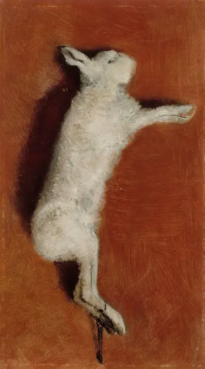 Död hare, studie av Albert Edelfelt