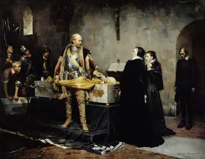 Vévoda Karel uráží mrtvolu Klause Fleminga, 1878 – č. 2, Albert Edelfelt