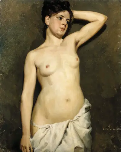Weibliche Aktstudie von Albert Edelfelt