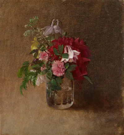 Blommor i glas av Albert Edelfelt