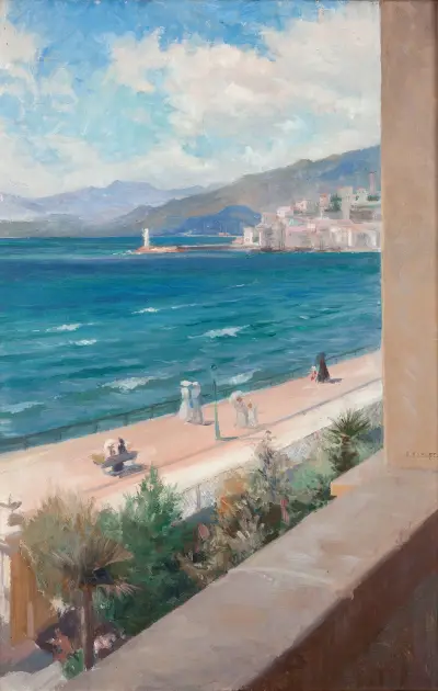 From my Window in Cannes av Albert Edelfelt