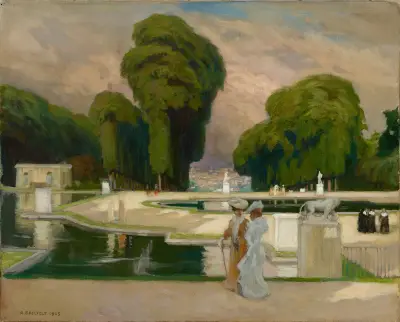 Från Saint-Clouds park i Paris av Albert Edelfelt