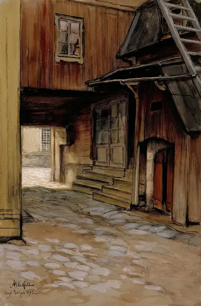 Dům v Porvoo, Albert Edelfelt