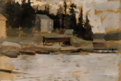 Landschaftsskizze aus Hamari von Albert Edelfelt