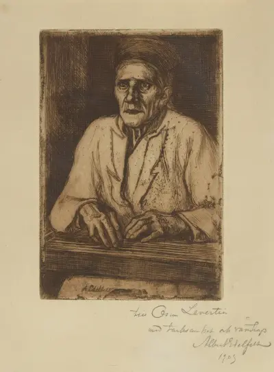Larin Paraske mit Kantele von Albert Edelfelt