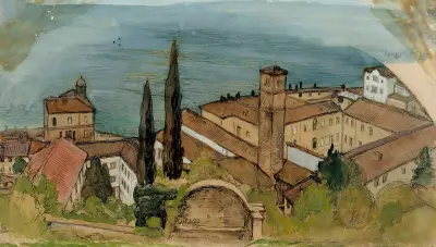 Lugano av Albert Edelfelt