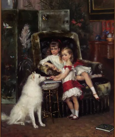 Michael und Xenia, Kinder Kaiser Alexanders III. von Albert Edelfelt