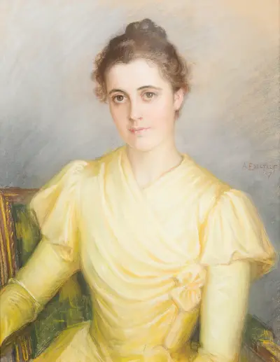 Frau Lamberg, geborene Kjellberg von Albert Edelfelt