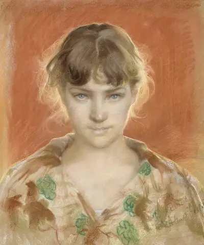 Pařížská modelka v županu, Albert Edelfelt