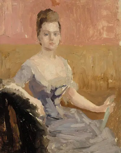 Portrait Study Of Countess Augusta Lewenhaupt av Albert Edelfelt