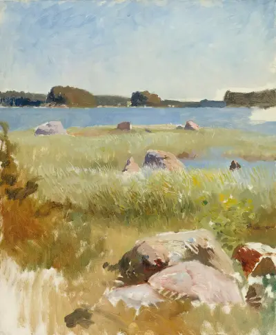 Skärgårdslandskap, ofullbordat av Albert Edelfelt