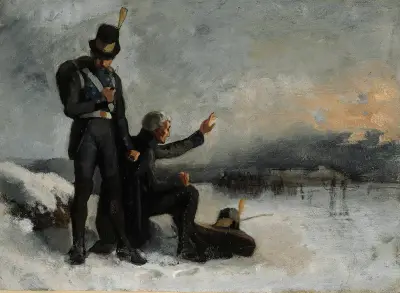 Výjev z finské války, Albert Edelfelt