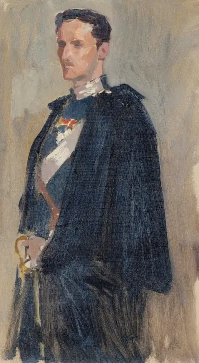 Skizze für das Porträt von Prinz Carl, 1890 – Nr. 2 von Albert Edelfelt