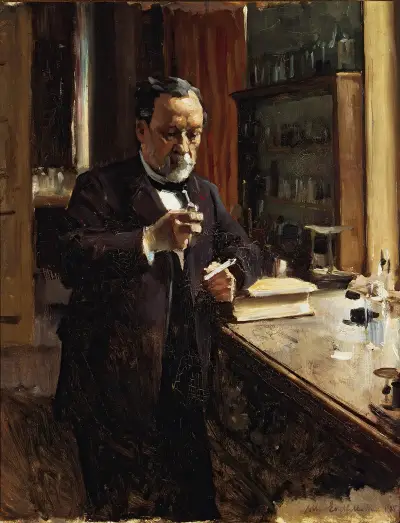 Studie für das Porträt von Louis Pasteur von Albert Edelfelt