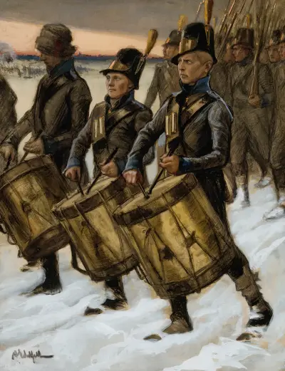 Björneborgarnas marsch av Albert Edelfelt