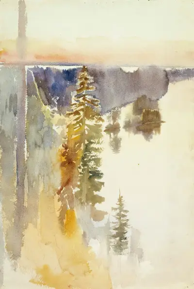 Pohled z hřebene Kaukola, Albert Edelfelt