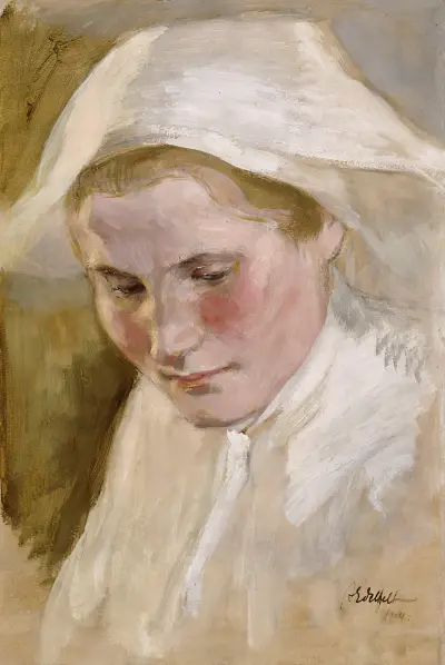 Ženská hlava, Albert Edelfelt