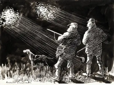 Hunting Life av Albert Engström