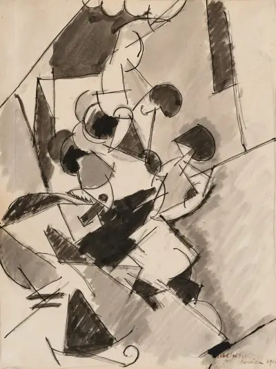 Acrobates av Albert Gleizes