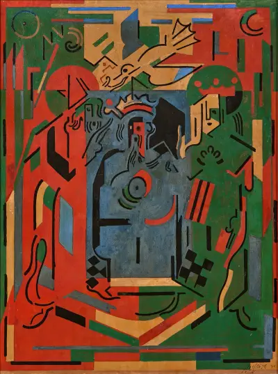 Au Palais av Albert Gleizes