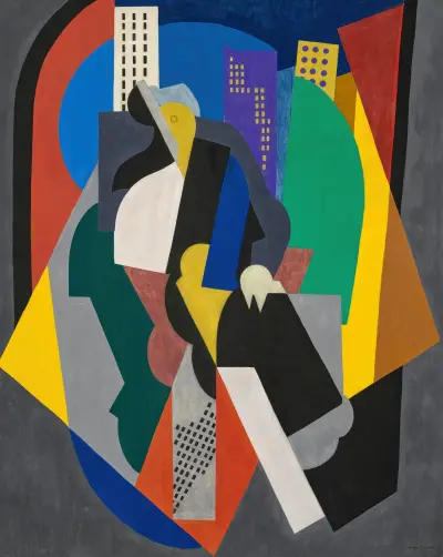 Composition, évocation figurée ou Sur l’avenue av Albert Gleizes