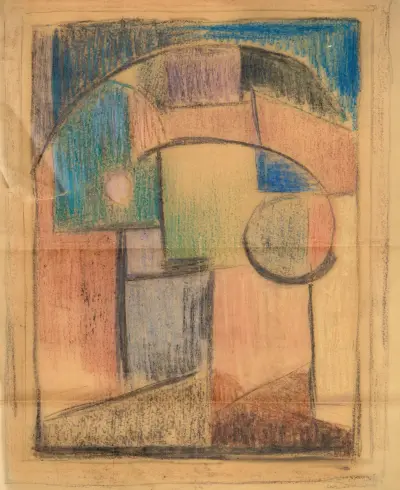 Etude pour ‘Vase de fleurs’ av Albert Gleizes