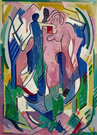 Figure ou Composition av Albert Gleizes