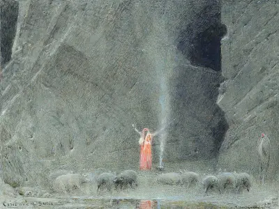 Circe and the Swine av Albert Goodwin