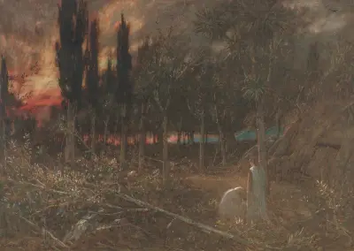 Night – faithful unto death av Albert Goodwin