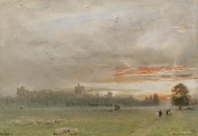 Windsor castle av Albert Goodwin