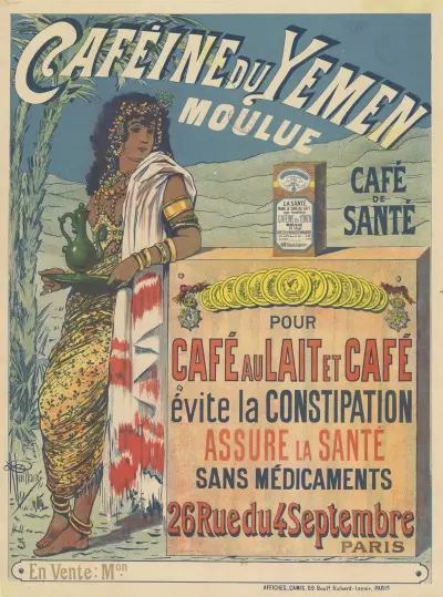 Caféine du Yémen, moulue. Café de santé pour café au lait et café, évite la constipation av Albert Guillaume