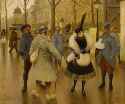 Entertaining the troops av Albert Guillaume