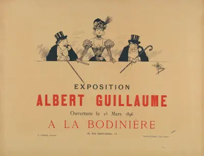Exposition Albert Guillaume Ouverture Le 25 Mars 1896 A La Bodiniere av Albert Guillaume