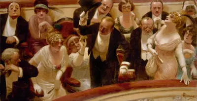Les Retardataires av Albert Guillaume