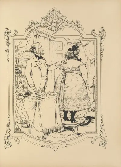 Minnen av en spegel, plansch 10 av Albert Guillaume